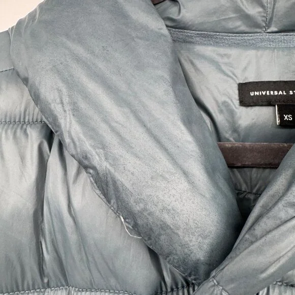 Universal Standard Kanda Puffer Coat Jacket Storm Blue size XS read - Picture 10 of 15